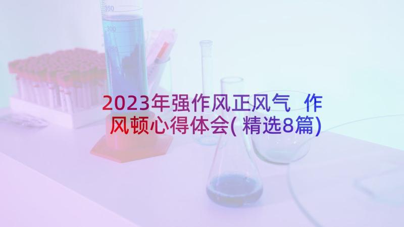 2023年强作风正风气 作风顿心得体会(精选8篇)