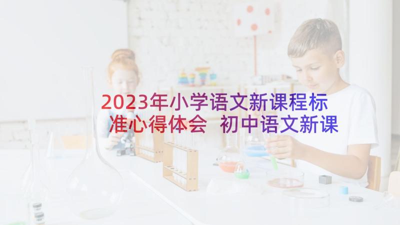 2023年小学语文新课程标准心得体会 初中语文新课程标准学习心得(模板9篇)