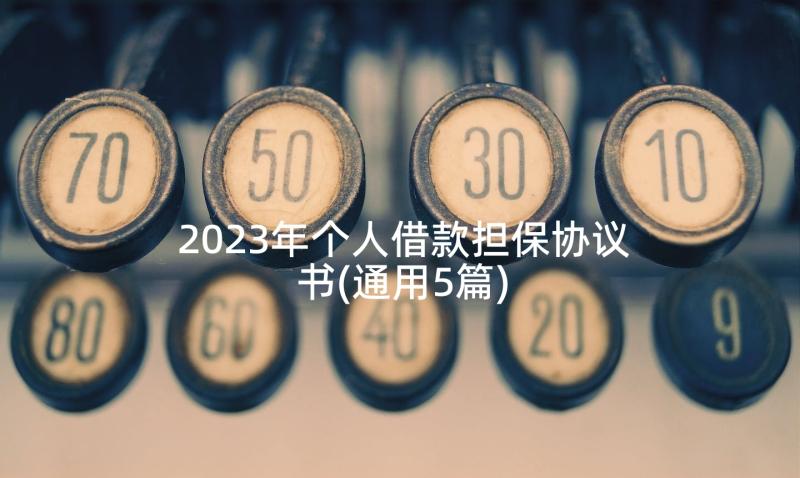 2023年个人借款担保协议书(通用5篇)