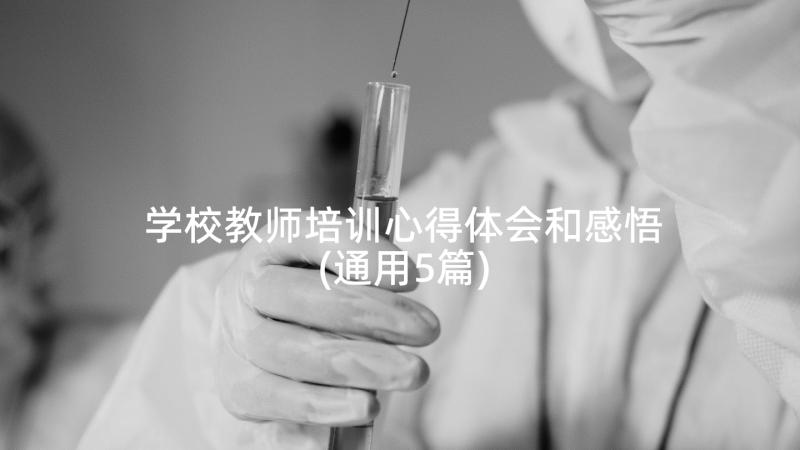 学校教师培训心得体会和感悟(通用5篇)