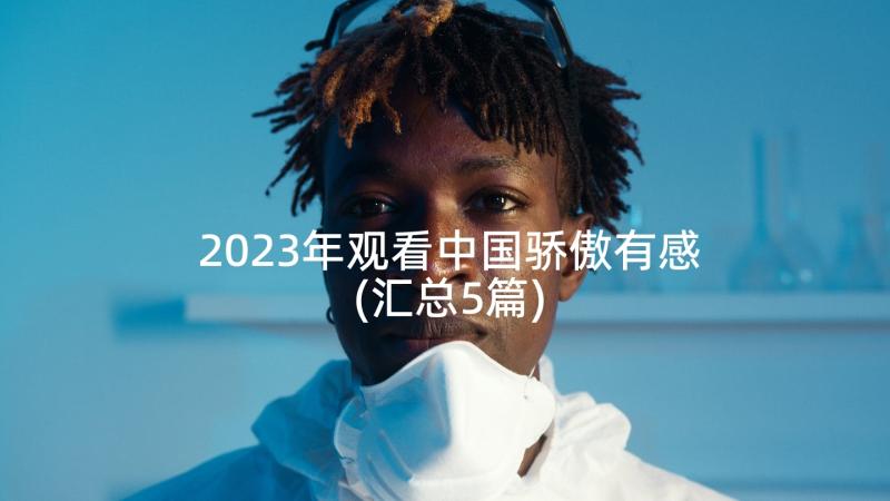 2023年观看中国骄傲有感(汇总5篇)