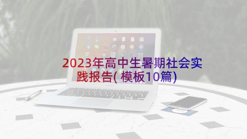 2023年高中生暑期社会实践报告(模板10篇)