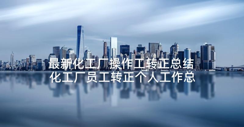 最新化工厂操作工转正总结 化工厂员工转正个人工作总结(模板5篇)