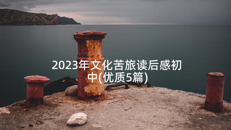 2023年文化苦旅读后感初中(优质5篇)