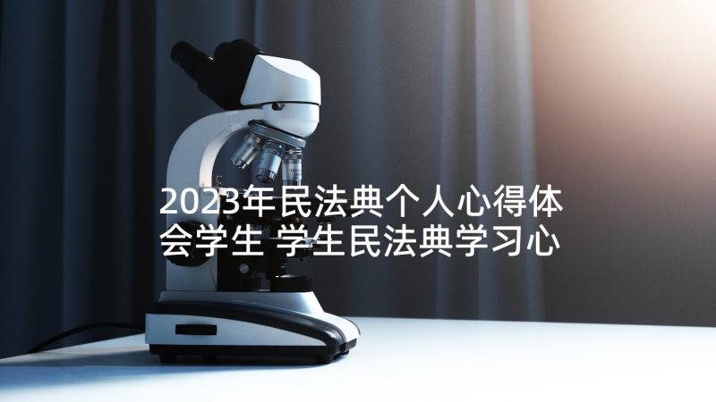 2023年民法典个人心得体会学生 学生民法典学习心得体会(精选5篇)