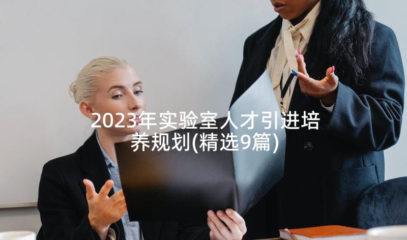 2023年实验室人才引进培养规划(精选9篇)