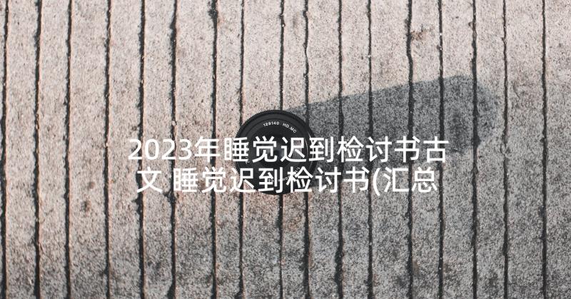 2023年睡觉迟到检讨书古文 睡觉迟到检讨书(汇总9篇)