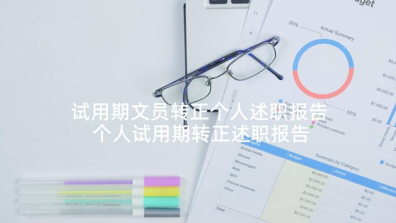 试用期文员转正个人述职报告 个人试用期转正述职报告(实用8篇)