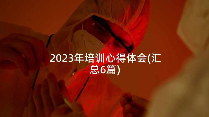 2023年培训心得体会(汇总6篇)