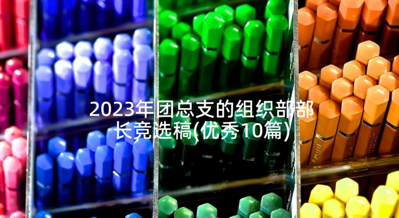 2023年团总支的组织部部长竞选稿(优秀10篇)