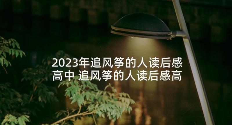 2023年追风筝的人读后感高中 追风筝的人读后感高中生(汇总5篇)