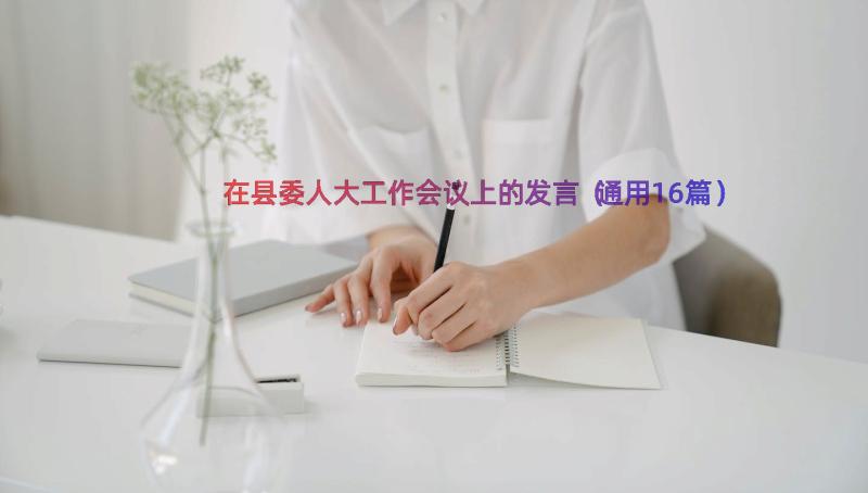 在县委人大工作会议上的发言（通用16篇）