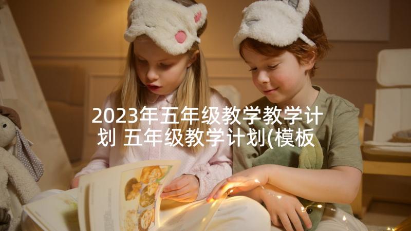 2023年五年级教学教学计划 五年级教学计划(模板7篇)