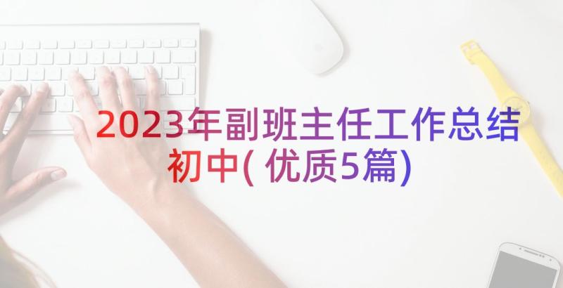 2023年副班主任工作总结初中(优质5篇)