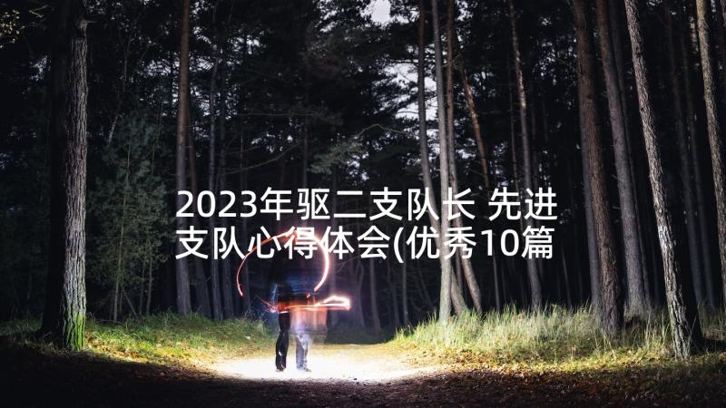 2023年驱二支队长 先进支队心得体会(优秀10篇)