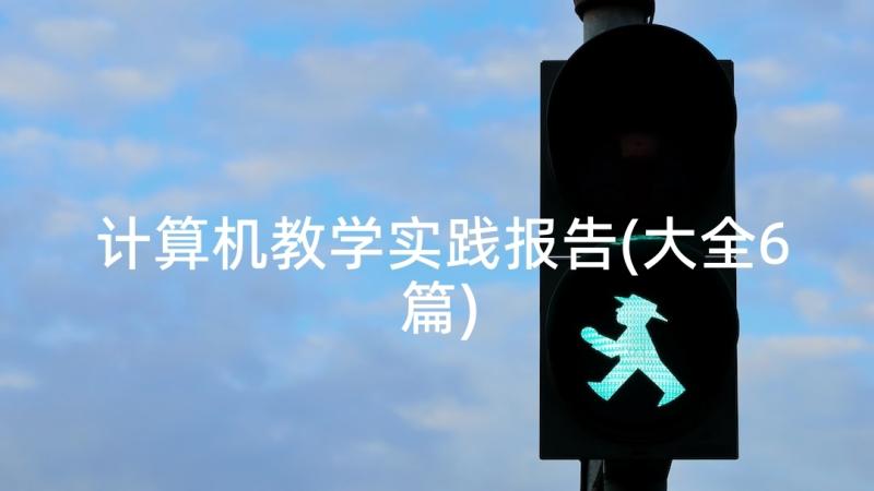 计算机教学实践报告(大全6篇)