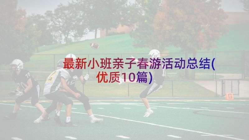 最新小班亲子春游活动总结(优质10篇)