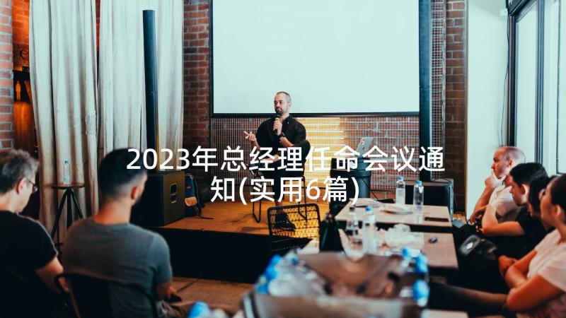 2023年总经理任命会议通知(实用6篇)