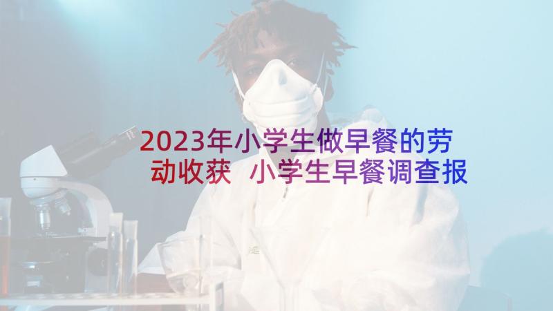 2023年小学生做早餐的劳动收获 小学生早餐调查报告(精选10篇)