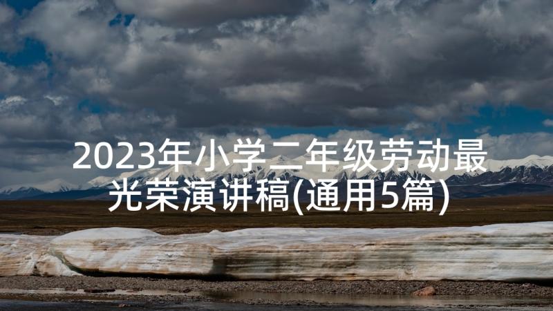 2023年小学二年级劳动最光荣演讲稿(通用5篇)