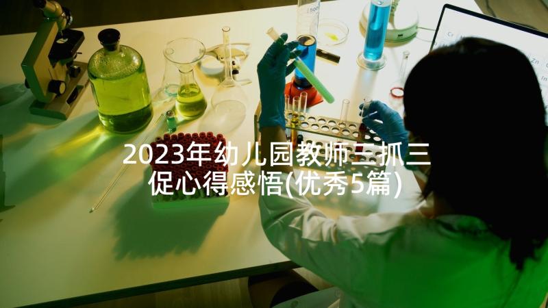 2023年幼儿园教师三抓三促心得感悟(优秀5篇)