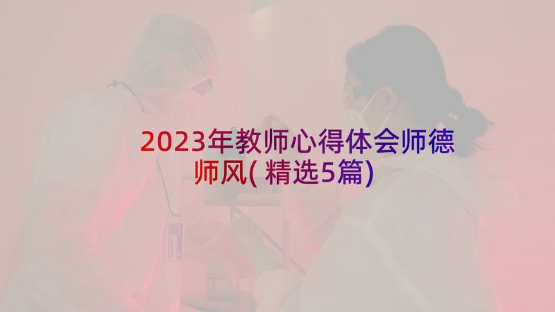 2023年教师心得体会师德师风(精选5篇)