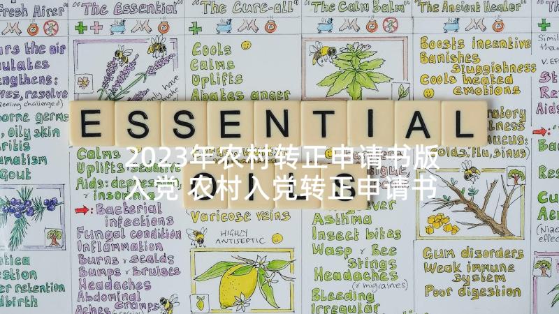 2023年农村转正申请书版入党 农村入党转正申请书(模板9篇)