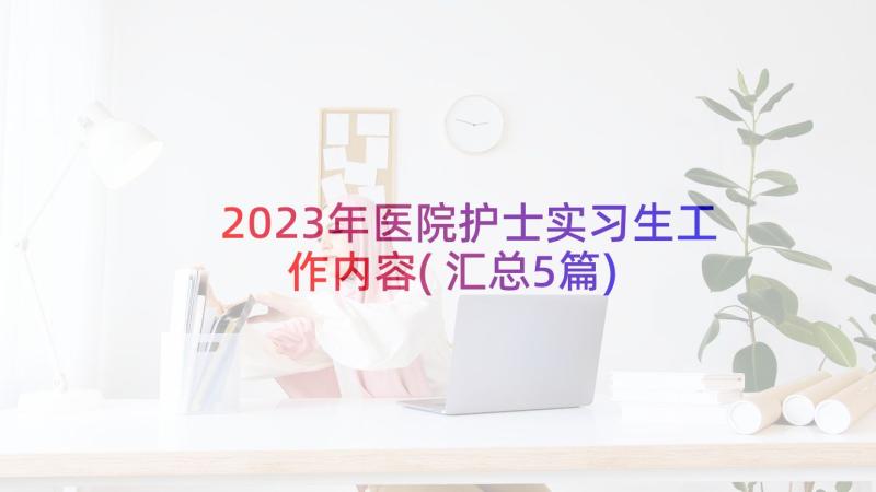 2023年医院护士实习生工作内容(汇总5篇)