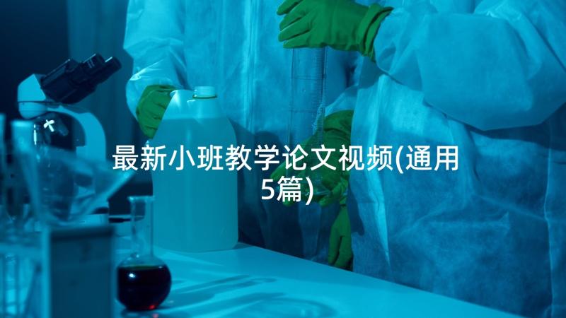 最新小班教学论文视频(通用5篇)