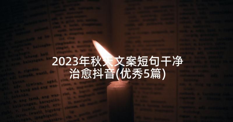 2023年秋天文案短句干净治愈抖音(优秀5篇)