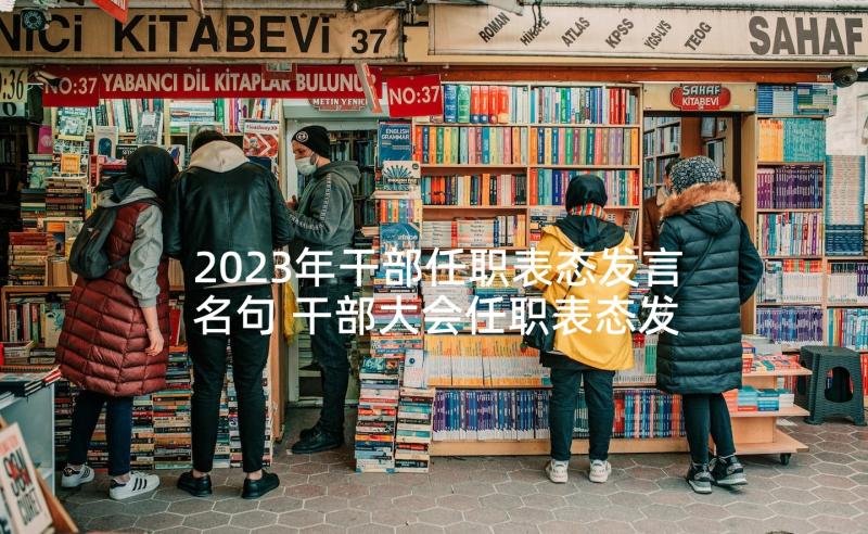 2023年干部任职表态发言名句 干部大会任职表态发言(精选7篇)