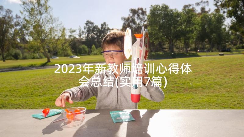 2023年新教师培训心得体会总结(实用7篇)