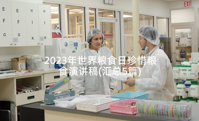 2023年世界粮食日珍惜粮食演讲稿(汇总5篇)