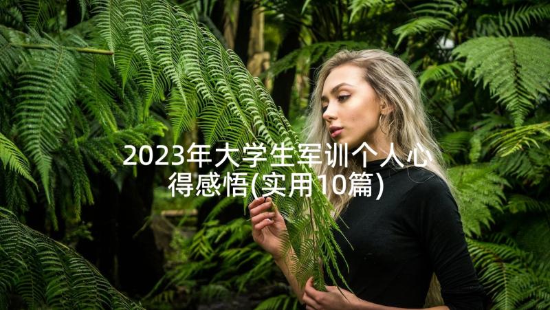 2023年大学生军训个人心得感悟(实用10篇)