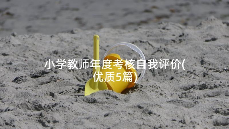 小学教师年度考核自我评价(优质5篇)