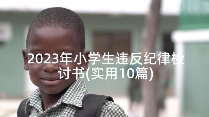 2023年小学生违反纪律检讨书(实用10篇)