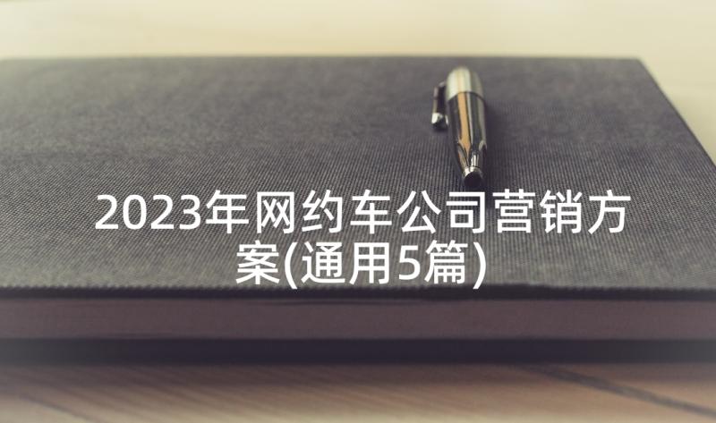 2023年网约车公司营销方案(通用5篇)