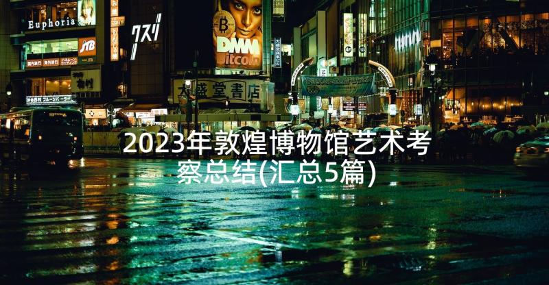 2023年敦煌博物馆艺术考察总结(汇总5篇)