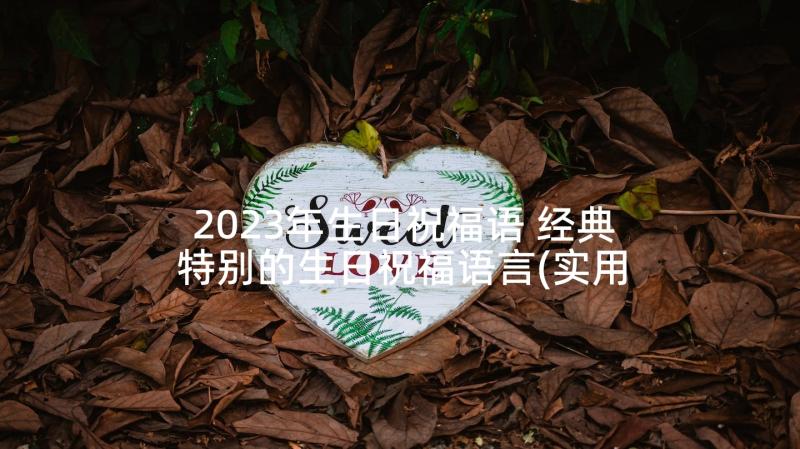 2023年生日祝福语 经典特别的生日祝福语言(实用8篇)