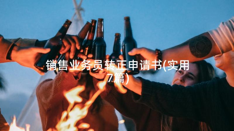 销售业务员转正申请书(实用7篇)