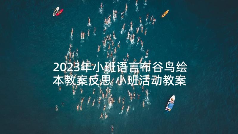 2023年小班语言布谷鸟绘本教案反思 小班活动教案反思(汇总6篇)