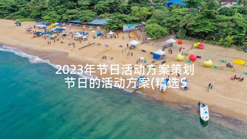 2023年节日活动方案策划 节日的活动方案(精选5篇)