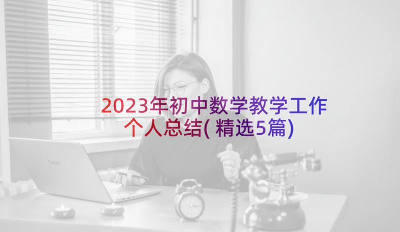 2023年初中数学教学工作个人总结(精选5篇)