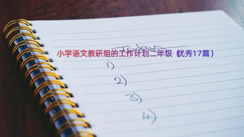 小学语文教研组的工作计划二年级（优秀17篇）