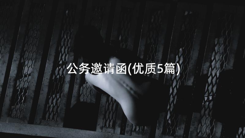 公务邀请函(优质5篇)