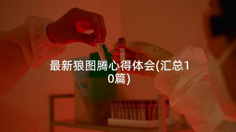 最新狼图腾心得体会(汇总10篇)