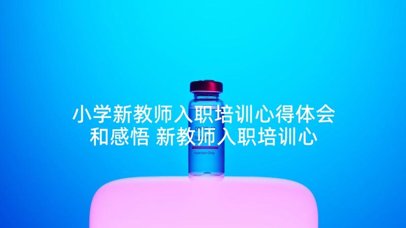 小学新教师入职培训心得体会和感悟 新教师入职培训心得体会(优秀6篇)