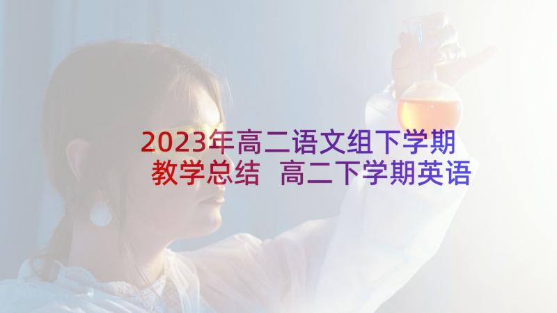 2023年高二语文组下学期教学总结 高二下学期英语教学工作总结(汇总10篇)