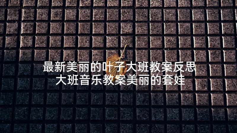 最新美丽的叶子大班教案反思 大班音乐教案美丽的套娃教案及教学反思(通用7篇)