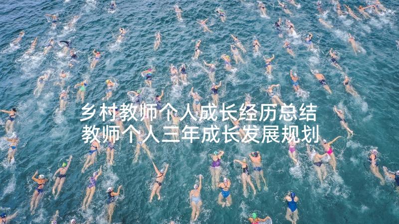 乡村教师个人成长经历总结 教师个人三年成长发展规划(模板5篇)